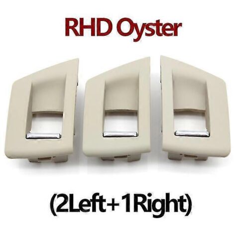 Cache de commande de lève-vitre côté passager pour BMW Série 5 F10 F11 F18 520i 523i 525i 528i 535i - Poignées de porte intérieures - Conduite à droite (Oyster) (1/5)