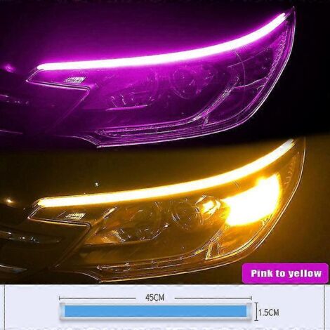 Clignotants de moto à LED, feux de jour, feu arrière, bande décorative étanche, feu stop moteur - PK (1/4)