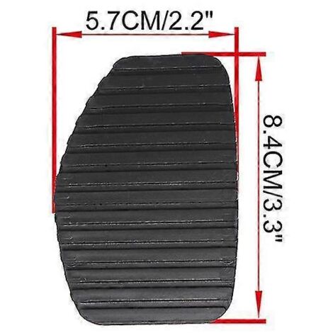 Pour Citroën Xantia 2003, 2002, 2001, 2000, 1999, 1998, 1997, 1996, 1995 : Accessoires pour pédales de frein et d'embrayage en caoutchouc - 1 pédale de frein (1/5)