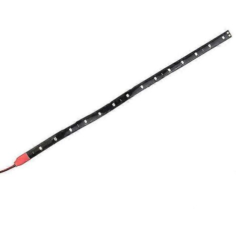 1 bande LED flexible 12 V 30 cm 15 SMD pour voiture, éclairage d'ambiance étanche, accessoires décoratifs pour moto - Rouge (1/4)