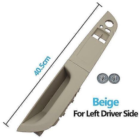 Garniture de panneau de commande de lève-vitre et d'accoudoir de porte intérieure côté conducteur (LHD) pour BMW Série 3 M3 E92 Coupé 320i 330i 335i (2007-2014) - Beige (1/5)