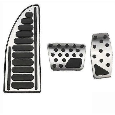 Repose-pédales en acier inoxydable pour Jeep Renegade, Compass et Fiat 500x (2014-2020) - Accessoires Pédales - Modèle 1 (1/5)