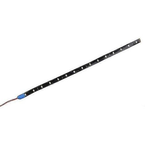 1 bande LED flexible 12 V 30 cm 15 SMD pour voiture, éclairage d'ambiance étanche, accessoires décoratifs pour moto - Bleu (1/4)