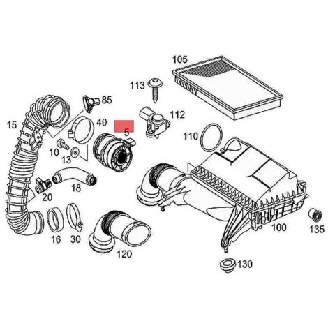 A0000943248 Compteur d'air pour Sprinter Capteur 0281002897 0281002896 2e0906461c 53013673aa-- (1/5)