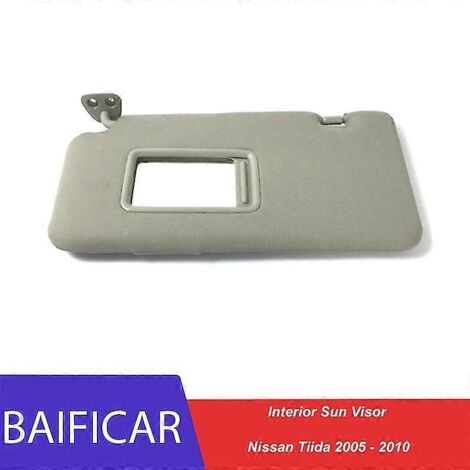 Pare-soleil avant Baificar neuf avec miroir et visière intérieure pour Nissan Tiida 2005-2010 - Visière gauche (1/5)