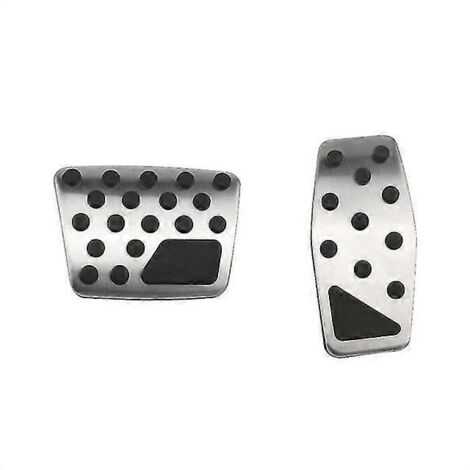 Repose-pédales en acier inoxydable pour Jeep Renegade, Compass et Fiat 500x (2014-2020) - Accessoires Pédales - Sans repose-pédales (1/5)
