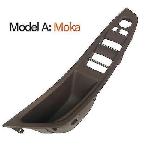 Ensemble de poignées de porte intérieures beiges et noires pour BMW Série 5 F10 F11 520i 523i 525i 528i 530i (conduite à gauche) - Moka (1/5)