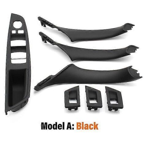 Ensemble de poignées de porte intérieures beiges et noires pour BMW Série 5 F10 F11 520i 523i 525i 528i 530i (conduite à gauche) - Poignées de porte intérieures - Noir (1/5)