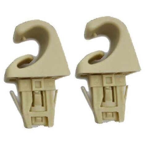 Lot de 2 supports de fixation pour pare-soleil de toit de voiture, beige/gris, sans housse, pour Toyota Camry et Corolla - Accessoires auto - Pare-soleil - Beige (1/4)