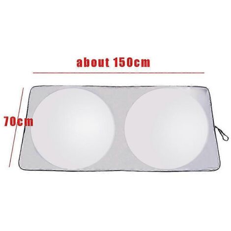 Pare-soleil de pare-brise de voiture exquis 15070cm, protection UV, style pliable, cache-pare-soleil pour vitre de voiture -- (1/5)