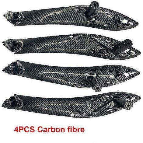 Poignées de porte intérieures de haute qualité pour BMW Série 3 (2013-2018) F30 316d, 318d, 320d et F31 320i, 325d (réf. 51417279312) - Lot de 4 poignées de porte intérieures en fibre de carbone (1/5)