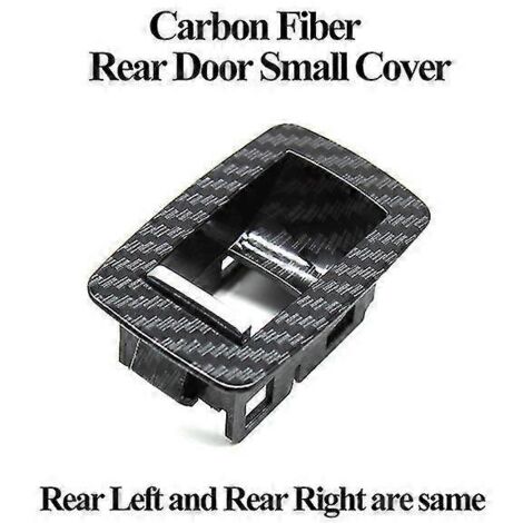 Cache de panneau de commande de lève-vitre intérieur en fibre de carbone pour BMW Série 1, 3 et 4 (F20, F30, F31, F34, F35) - Référence : 51417289346 - Panneau de porte intérieure - Porte arrière (1 p (1/5)