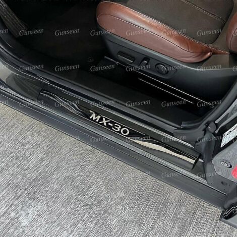 Protection de seuil de porte pour Mazda MX-30, protection anti-rayures, accessoires auto, seuils, pédales, autocollants, garniture de style 2023 2021 2022 2020 - Pédales (1/5)