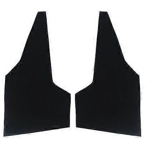 Garniture de panneau de porte en cuir souple pour Toyota Corolla 2007-2013 - Garniture adhésive pour panneaux de porte intérieurs - 2 pièces avant - Noir (1/5)