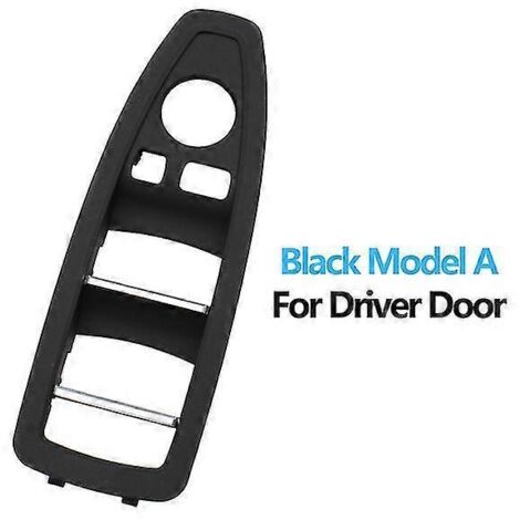 Cache de commande de lève-vitre intérieur pour BMW Série 1 et 3 (F20, F30, F31, F34, F35, 318i, 320i, 330i, 335i) - Noir - Porte conducteur (1/5)