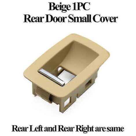 Cache de panneau de commande de lève-vitre intérieur de porte arrière beige, noir et beige, pour BMW Série 1, 3 et 4 (F20, F30, F31, F34, F35, F36) - 1 pièce (1/5)