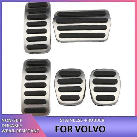 Pédales de voiture (accélérateur, essence, frein) avec revêtement antidérapant pour Volvo V40, XC40, C30, C70 et S40 (2013-2018) - Accessoires - Pédales - Pédales de boîte manuelle (1/4)