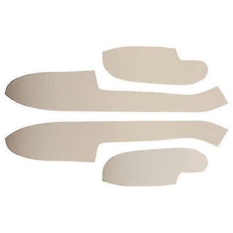 Pour Ford Focus 2005-2008 : 4 poignées de porte intérieures en similicuir beige (4 pièces) - Garniture intérieure des accoudoirs et panneaux de porte (1/5)