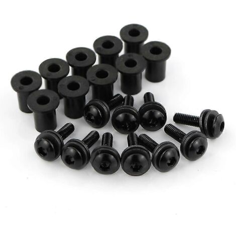 Pour BMW Ducati Aprilia M416 Accessoires universels pour motos : déflecteurs de vent de pare-brise, kit de vis en aluminium noir (1/5)
