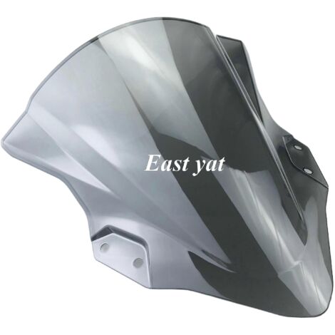 Sept couleurs de pare-brise sont disponibles pour les Kawasaki Ninja 400 EX400 (modèles 2018 et 2019). Déflecteur de pare-brise gris. (1/5)