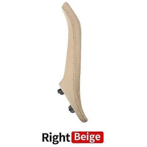 Poignée de porte intérieure droite en cuir beige pour BMW Série 5 F10 F11 (réf. 51417225852) - Côté passager (1/5)