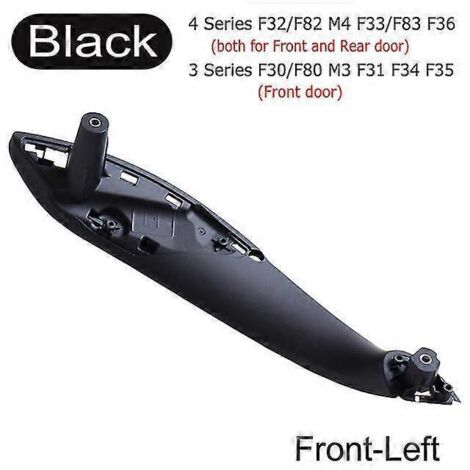 Poignée de porte intérieure avant gauche noire pour BMW Série 3 F30 F80 F31 F32 F33 F34 F35 F36 (2013-2018) - Accessoires auto (1/5)