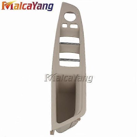 1xlhd Cache de poignée de porte intérieure pour BMW Série 5 F10 F11 (conduite à gauche) - Gris, beige, noir, rouge vin, huître, moka - Poignée de porte intérieure - Huître (1/5)