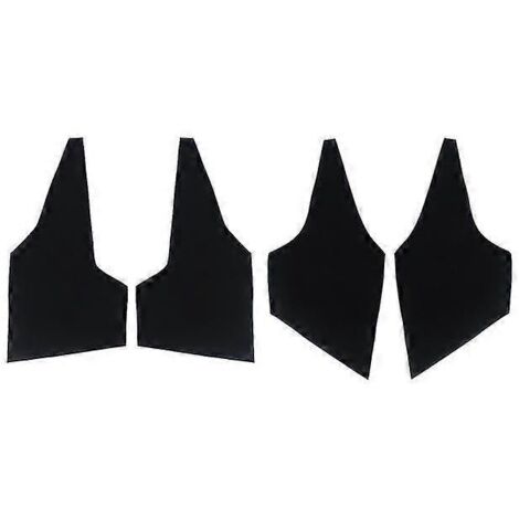 Garniture de panneau de porte en cuir souple pour Toyota Corolla 2007-2013 - Garniture adhésive pour panneaux de porte intérieurs - Lot de 4 - Noir (1/5)