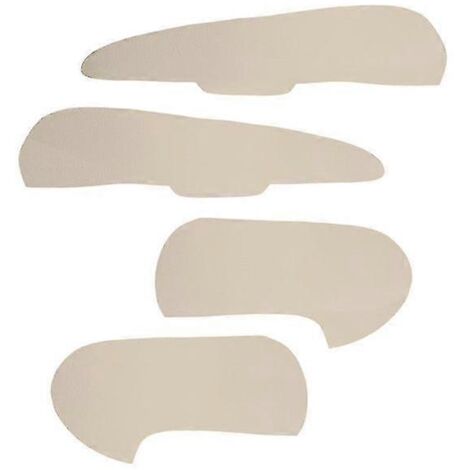 Pour Ford Focus 2005-2008 : 4 pièces de garnitures intérieures de porte en similicuir beige (poignées d'accoudoir et panneaux de porte) - Panneaux de porte et garnitures inclus (1/5)