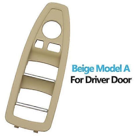Cache de commande de lève-vitre intérieur pour BMW Série 1 et 3 (F20, F30, F31, F34, F35, 318i, 320i, 330i, 335i) - Beige - Porte conducteur (1/5)
