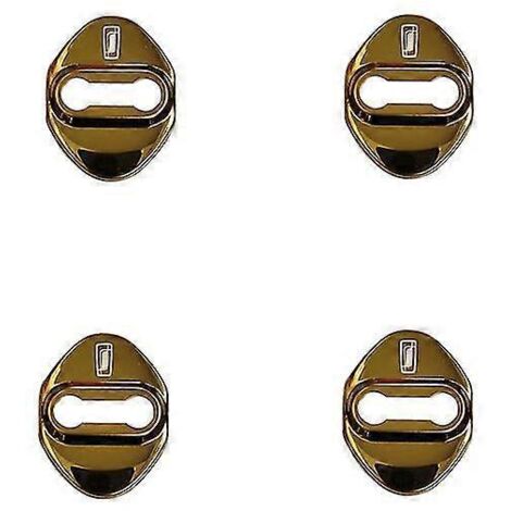 Lot de 4 protections de verrouillage de portière pour voiture Faw Bestune T33 T77 T99 B70 Accessoires intérieurs Autocollant Protection de verrouillage de portière - doré (1/5)