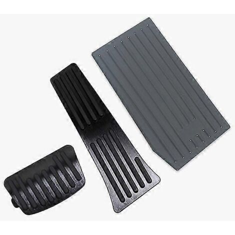 Pédales de frein, d'accélérateur et d'accélérateur en aluminium noir (3 pièces) pour Hyundai Tucson 2021-2022 Nx4. Revêtement antidérapant. Accessoires inclus : pédales, 3 pièces. (1/5)