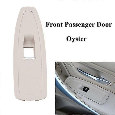 Cache de commande de lève-vitre intérieur de porte passager, noir et beige carbone, pour BMW Série 1, 3 et 4 (F20, F30, F31, F34, F35, F36) - Porte passager (1/5)