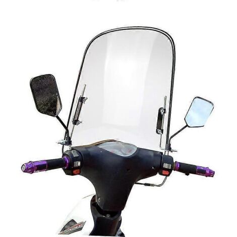 Extension de pare-brise, aileron universel, déflecteur de vent élargi pour pare-brise de moto (1/5)