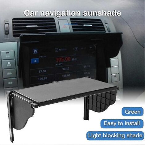 Pare-soleil universel pour GPS de voiture, compatible avec les autoradios GPS (longueur 145-245 mm) - Pare-soleil