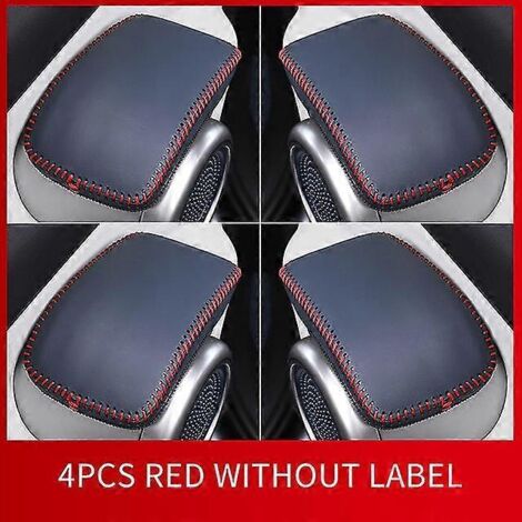 Housse de protection pour poignée de porte, housse en cuir, accessoires modifiés pour Atto 3 Byd Yuan Plus Ev - Poignées de porte intérieures - Lot de 4, bleu C (1/5)