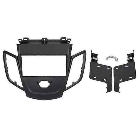 Façade d'autoradio double DIN pour Ford Fiesta 2008-2017, kit de montage sur tableau de bord, cadre noir, GPS Panneaux et pièces de porte intérieures (1/5)