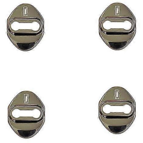 Lot de 4 protections de verrouillage de portière pour Faw Bestune T33 T77 T99 B70 Accessoires intérieurs auto Autocollant Protection de verrouillage de portière Argent (1/5)
