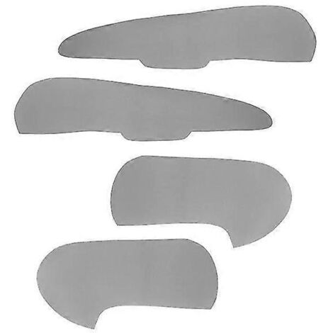 Pour Ford Focus 2005-2008 : 4 pièces de garnitures intérieures de porte en similicuir (gris) pour poignées, accoudoirs et panneaux de porte. (1/5)