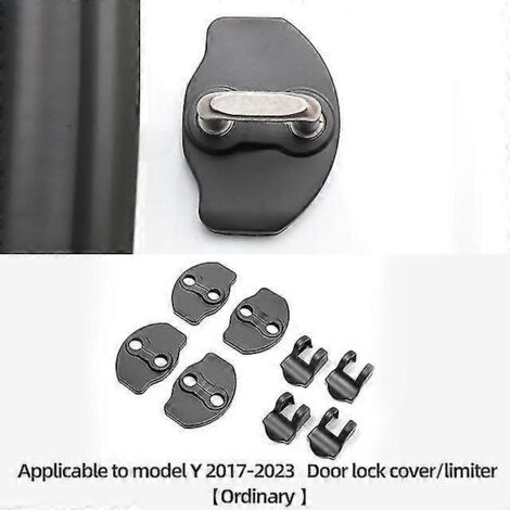 Luckeasy Kit de 8 protections de serrures de porte en ABS pour Tesla Model 3 et Model Y (2022) - Référence : MY-GA20 (1/5)