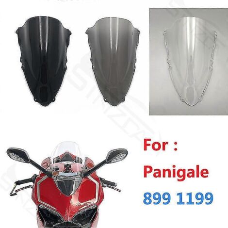 Déflecteur de vent transparent pour pare-brise de moto Ducati Panigale 899/1199 (modèles 2011 à 2015) (1/5)