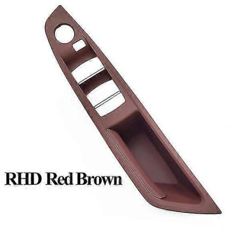 Cache de poignée de porte intérieure côté conducteur (LH/RH) pour BMW Série 5 F10 F11 F18 520 523 525 528 530 - Noir, beige, gris, rouge, marron (1/5)
