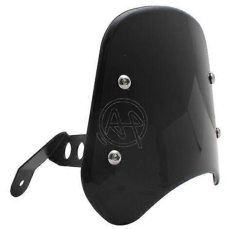 Pare-brise de phare de moto noir/fumé/transparent, déflecteur de vent universel pour Benelli Leoncino 250 - noir (1/5)