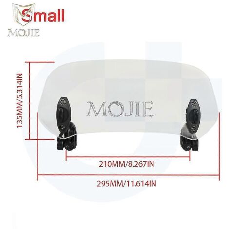 Déflecteur d'air et extension de pare-brise pour moto Bajaj Pulsar 200 NS RS AS 150 180 Dominar 400 CFmoto 650NK - Petit modèle 1 (1/5)