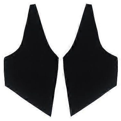 Garniture de panneau de porte en cuir souple pour Toyota Corolla 2007-2013 - Garniture adhésive pour panneaux de porte intérieurs - 2 pièces arrière noires (1/5)