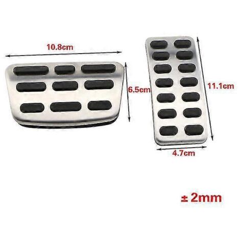 Xburstcar pour Hyundai IX25, Creta, Accent, Verna, Solaris et Kia K2, Rio, Soul, KX3 : repose-pieds pour pédales de frein et d'essence (sans repose-pieds) – Conduite à gauche, boîte automatique (1/5)