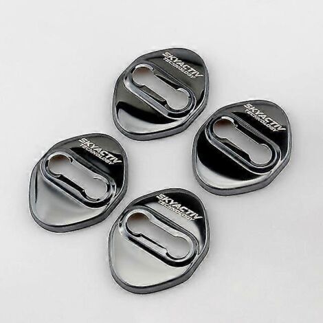 Cache-serrure de porte pour Mazda 2, 3, 6, BM, GJ, DJ, Axela, CX3, CX5, CX-5, CX7, CX9, MX5 (2015-2022) - Accessoires - Protection de serrure de porte - Noir (1/5)