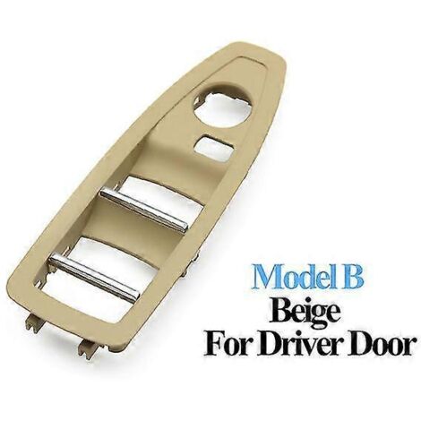 Cache de panneau de commande de lève-vitre intérieur de porte intérieure pour BMW Série 1, 3 et 4 (F20, F30, F31, F34, F35, F36) - Beige, beige, couleur carbone, pour conduite à gauche ou à droite (1/5)