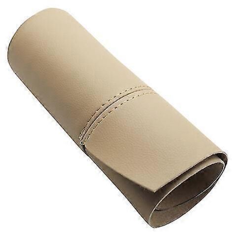 Revêtement en cuir pour accoudoir de porte Toyota Camry 2006-2012 - Garniture adhésive pour panneau d'accoudoir de porte intérieure - 2 pièces arrière beige (1/5)