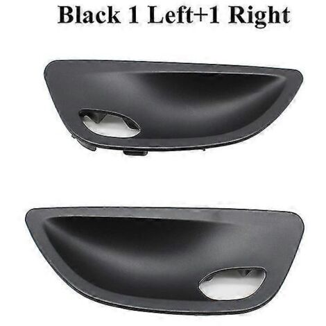 Poignées de porte intérieures (cache-poignées) pour BMW Série 5 F10 F11 F18 (2010-2017), couleur noir et beige - Paire (1/5)